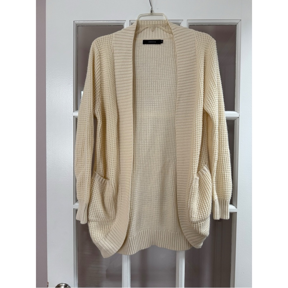 Zesica Cream Cardigan Sweater